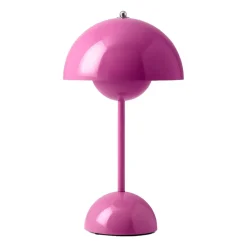 Flowerpot portable table lamp VP9, Tangy pink