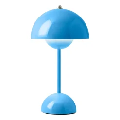 Flowerpot portable table lamp VP9, Swim blue