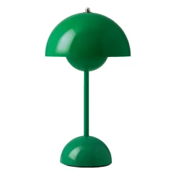 Flowerpot portable table lamp VP9, Signal green