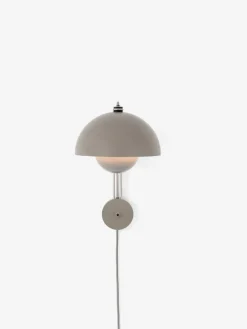 Flowerpot VP8 wall lamp, Grey beige