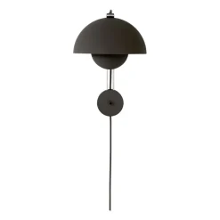 Flowerpot VP8 wall lamp, Matte black