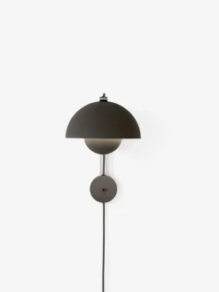 Flowerpot VP8 wall lamp, Matte black