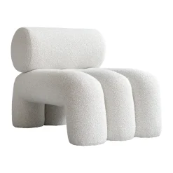 Foku Chair lounge chair, Bouclé