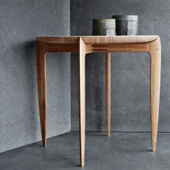 Foldable Tray Table Ø 45 cm, Oak