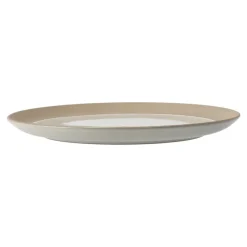 Fossil plate Ø26 cm, Beige