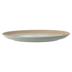 Fossil plate Ø26 cm, Green