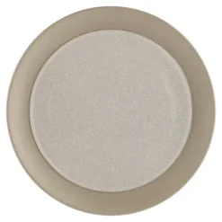 Fossil small plate Ø21 cm, Beige