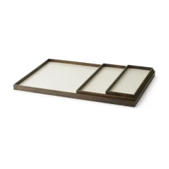 Frame tray small 11x32.4 cm, Smoked oak-beige