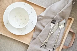 Freckle side plate Ø20 cm, white