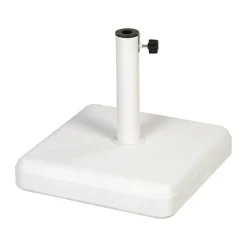 Fri Form parasol base, White concrete, 45x45 cm