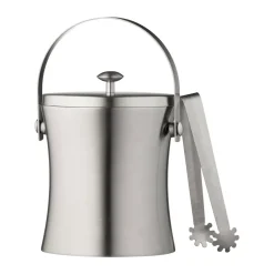 Function ice bucket with tongs, Stainless steel