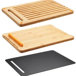 Functional Form cutting board 3 pieces, bamboo-plastic