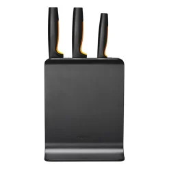 Functional Form plastic knife block with 3 knives, 4 pieces