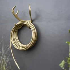 Garden Glory wall mount reindeer, Gold