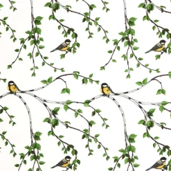 Gläntan oilcloth, white-green