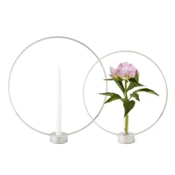 Gloria candle holder, small, nickel