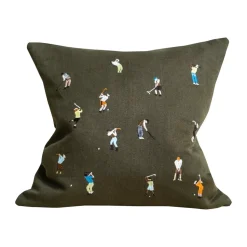 Golfers pillowcase 48x48 cm, Green