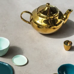 Good Morning teapot 1,2 L, gold-coloured