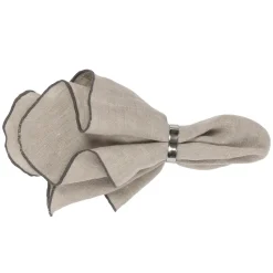 Gracie linen napkins, beige