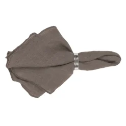 Gracie linen napkins, brown-grey