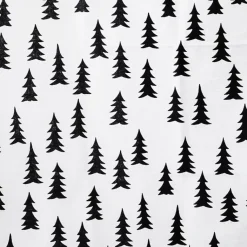 Gran fabric, white-black