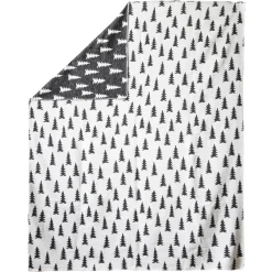 Gran woven blanket 140x180 cm, black and white