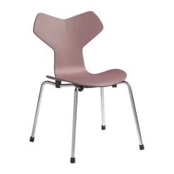 Grand Prix children's chair, Wild rose painted ash-chrome