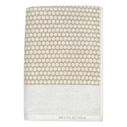 Grid guest towel 38x60 cm 2 pack, Sand-off white