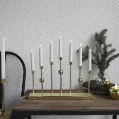 Gustavo candle arch, Brass