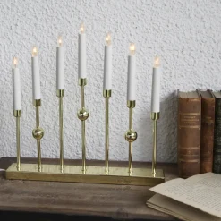 Gustavo candle arch, Brass