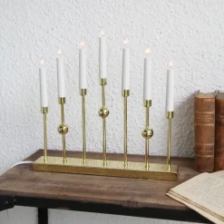 Gustavo candle arch, Brass
