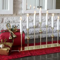 Gustavo candle arch, Brass