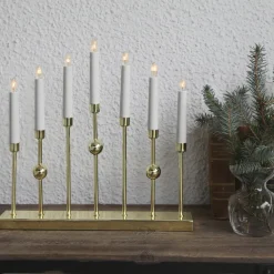 Gustavo candle arch, Brass