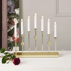 Gustavo candle arch, Brass