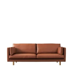 Haga 3-seater sofa, Sevilla Cognac 4003-light oak