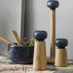 Hammershøi kitchen paper roll holder, indigo