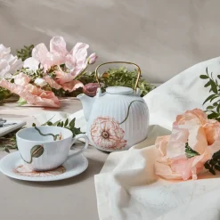 Hammershøi Poppy teacup with saucer 38 cl, white