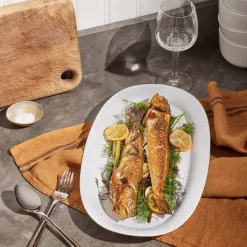 Hammershøi serving plate oval 40x22.5 cm, White