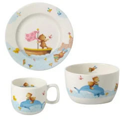 Happy as a Bear children's dinnerware, 3 pieces