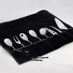 Hardanger cutlery holder for serving utensils, Black