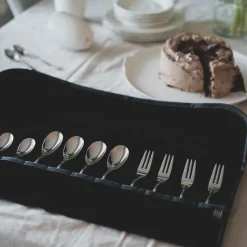 Hardanger cutlery linda for dessert cutlery, Black