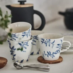 Havspil mug 30 cl 4-pack, blue-white