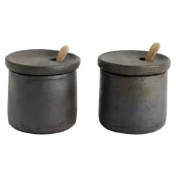 Hazel salt- and pepper set, Brown