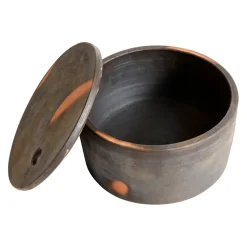 Hazel serving bowl L, brown