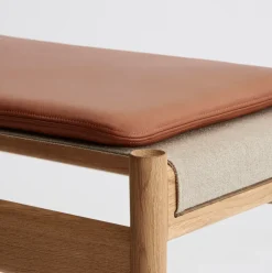 HB cushion 35x60 cm, Spectrum leather Brandy