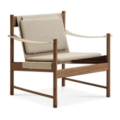 HB lounge chair, Smoke oiled oak-canvase nature