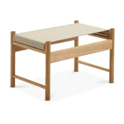 HB stool, Oiled oak-canvase