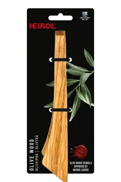 Heirol serving tongs olive wood, 30 cm