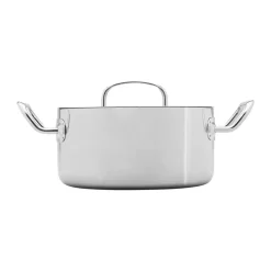 Heirol Steely Classic Triply pot with lid 3 liters, Stainless steel