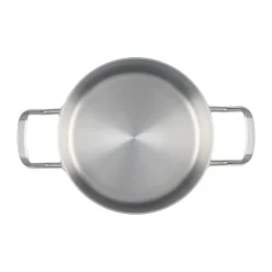Heirol Steely Classic Triply pot with lid 3 liters, Stainless steel